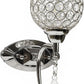 TEKHOME Applique da Parete Moderna con Design a Cristalli, Attacco G9 60W, per Interni, Disponibile in Oro e Argento, 280mm, Metallo e Cristallo (Senza Lampadina) E19