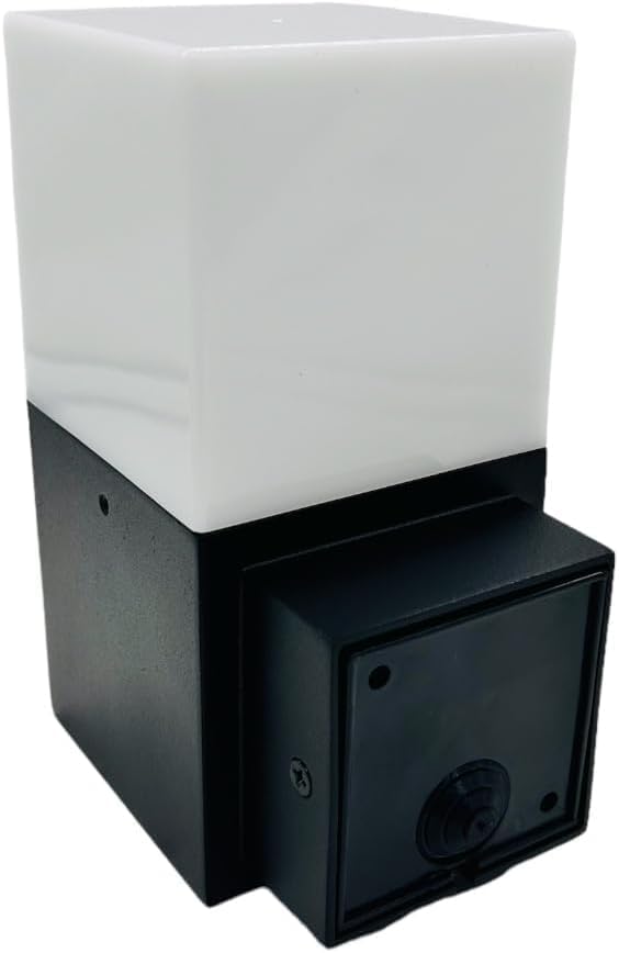 Applique da Esterno E27 IP44, Lampada da Parete Moderna in Alluminio e Acrilico, Attacco E27 (Lampadina non inclusa), Colore Bianco o Nero, per Facciata, Balcone e Giardino B160