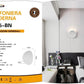 Plafoniera LED da Esterno 12W IP65 – Lampada da Parete Rotonda Moderna, Alluminio Bianco, Luce 3000K/4000K/6500K, Ideale per Interni ed Esterni ES65