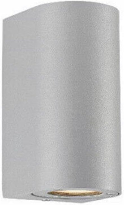 Applique da Esterno 2xGU10 IP65 – Lampada da Parete LED a Doppia Luce su e Giù, Impermeabile, in Alluminio Verniciato, Design Moderno per Facciata, Balcone o Giardino ES14