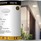 Plafoniera LED da Soffitto Esterno 24W IP65 – Lampada Impermeabile per Balcone, Garage e Corridoio, 2700LM, in ABS+PS, Luce Calda/Naturale/Fredda ES52