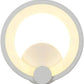 TEKHOME Applique da Parete LED Moderna 9W, Lampada da Parete Bianca Design Rotondo, Luce Calda 3000K / Naturale 4000K / Fredda 6500K, 450LM, per Camera da Letto, Soggiorno e Corridoio E27