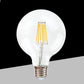 Lampadine LED E27 G125 18W, Confezione da 5 Pezzi, Globo XL Ø125mm, 2380LM, Luce 3000K/4000K/6500K, Vetro Trasparente, Fascio Luminoso 360°, Basso Consumo Energetico, G125-18W
