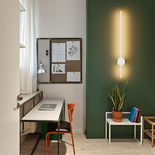 Applique LED 12W CCT 3000K-4000K-6500K, Lampada da Parete Moderna Interno, Luce Calda Naturale Fredda, IP20, Nero/Bianco AQ22