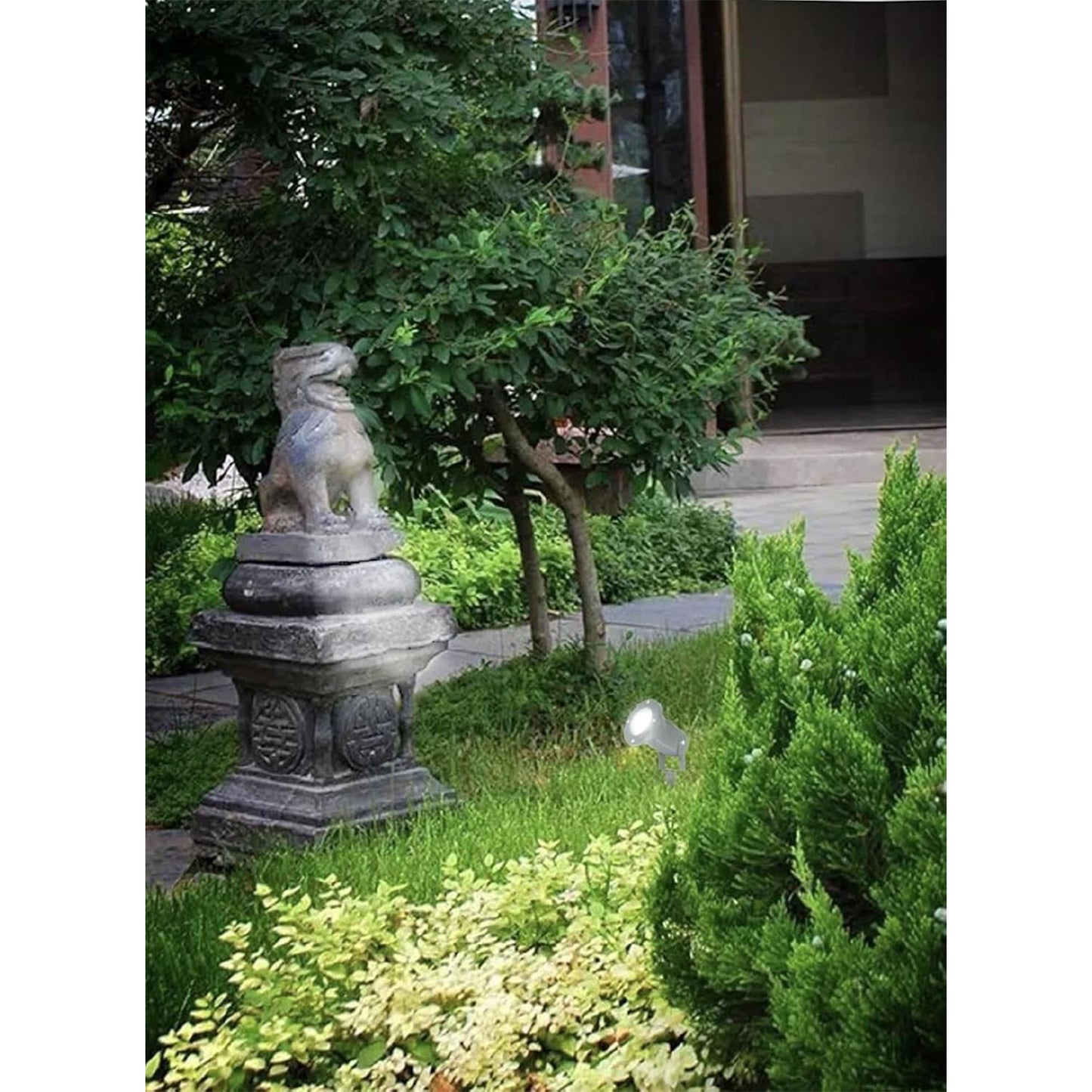 Faretto da Giardino con Picchetto GU10 IP65 60W, Lampada da Terra per Esterni in Alluminio, Orientabile, per Giardino, Vialetto, Terrazza – Nero/Grigio/Bianco ES12