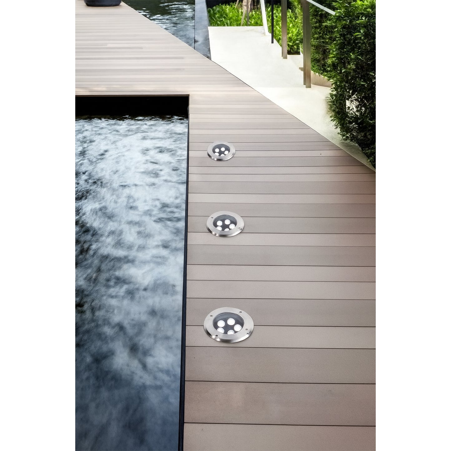 Faretto da Incasso a Terra LED IP67, 3W-18W 3000K/4000K/6500K, Lampada da Terra da Esterno in Alluminio e Vetro Temperato, per Giardino, Vialetto, Piscina, Terrazza ES08