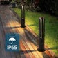 Lampada da giardino IP65 12W per esterno, bollard light in alluminio+vetro, 600lm, 3000K/4000K/6500K – Serie ES28