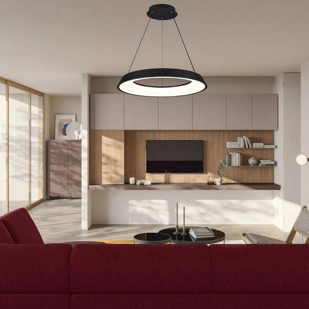 TEKHOME Lampadari a led 43 watt tre colorazioni di luce lampada da soffitto a sospensione ultra moderno cucina soggiorno A71