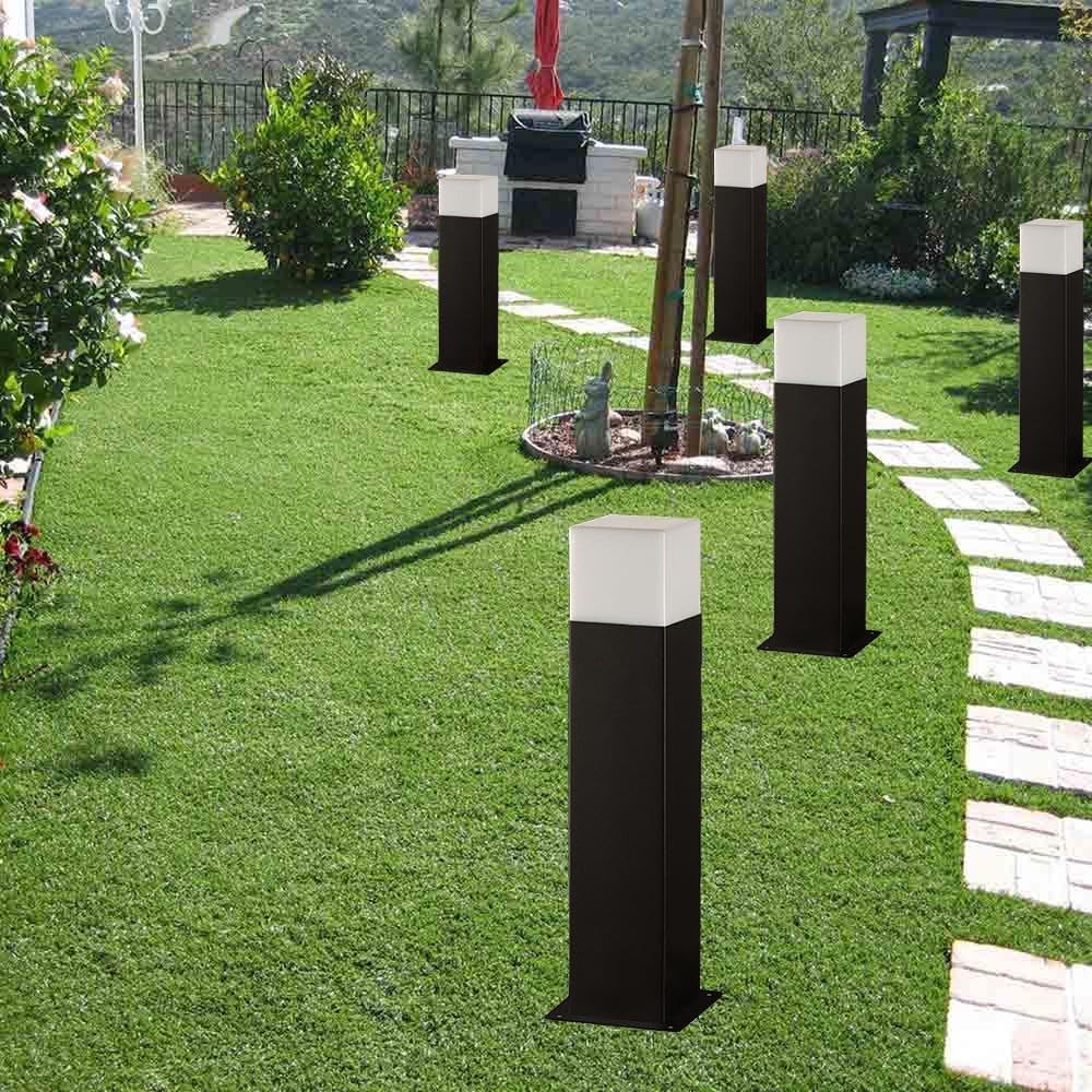 Lampione da Giardino Esterno IP44 con Attacco E27, Palo Luce da Esterno in Alluminio, Colonna Luminosa per Giardino, Vialetto, Terrazza – 440mm-B440