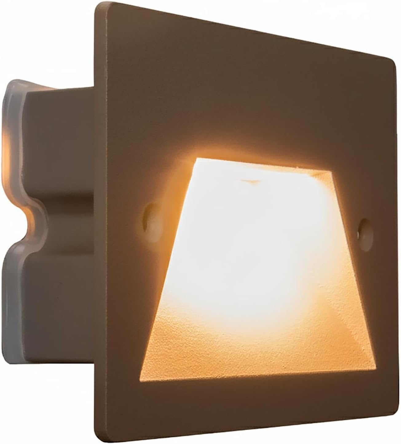 Segnapasso da Incasso LED 3W IP65 CCT-Switch – Lampada da Parete per Scale e Corridoi, Luce Selezionabile 3000K-6500K, Alluminio e Vetro, Impermeabile da Esterno e Interno ES49