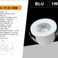 5 Pezzi,Faretti LED da Incasso 1W, Foro Ø32 mm, 80 lm, Luce 3000K/4000K/6500K o Rosso/Verde/Blu, Fascio 30°, AC 110-240V, Corpo in Alluminio, Modello P-31