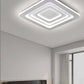 TEKHOME Plafoniera Lampadario da soffitto a led con Luci Design Stile Moderno Lampada 64W per Camera Cucina Salotto Locali Commerciali (Quadrato con Telecomando) C46