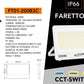 Faro LED Esterno CCT IP66 – 10W/20W/30W/50W/100W/200W – Selettore 3000K-4000K-6500K – Faretto LED da Esterno in Alluminio, Bianco o Grigio FT01