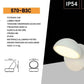 Applique LED da Esterno 12W IP54, Lampada da Parete Moderna Rotonda in Alluminio e Vetro, 720LM, Impermeabile per Facciata, Balcone e Giardino 570