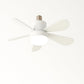 Ventilatore da Soffitto con Luce LED E27 19W, Mini Lampadario con Ventola Silenziosa, CCT 3000K-6500K, Telecomando Incluso, per Camera da Letto e Soggiorno – MNL011