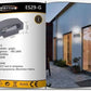 Applique lampada da muro parete in alluminio e vetro per esterno casa locali terrazza IP65 con attacco per lampadine E27 [lampadina esclusa] ES29