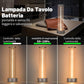 Lampada da Tavolo LED Ricaricabile 3W – Lume Senza Fili 2200K Luce Calda, Touch Control, USB, Design Moderno in Alluminio e Acrilico – Uso Interno D39