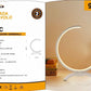 Lampada da Tavolo LED – Design Moderno a Mezzaluna, 9W 630LM, Luce Bianca 3000K/4000K/6500K, Lampada da Comodino e Scrivania, IP20  D30