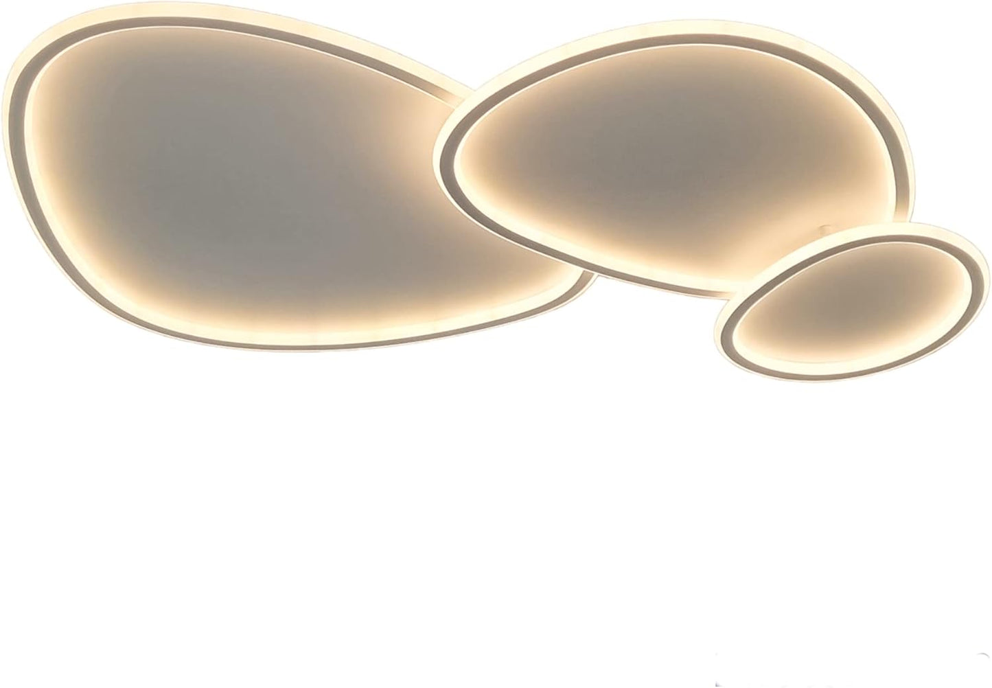 TEKHOME Plafoniera a led moderna a soffitto con telecomando e app per selezionare colore della luce e luminosità lampada adatta per camera da letto salone soggiorno cucina locali 100W PN-23