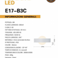 TEKHOME Applique da Parete LED Moderna con Regolazione Colore 3000K-6500K, Design Rotondo, 8W 600LM, 240°, IP20, Disponibile in Bianco e Nero, con Interruttore a 3 Temperature Colore E17