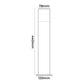 Lampione da Giardino IP54 E27 | Paletto Luminoso da Esterno in Alluminio | Per Vialetti, Cortile e Terrazzo | Max 60W | Modello 529PA-B440