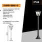 Lampione da Giardino da Esterno IP44, Attacco E27, Palo da 86cm in Alluminio, Bianco/Grigio Scuro 819PB-B860