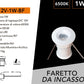 5 Pezzi,Mini Faretto LED da Incasso IP65 DC12V 1W, Luce 3000K / 4000K /6500K / Blu/Rossa/Verde, Foro Ø15 mm, Illuminazione per Scale, Pavimenti, Giardino, Deck e Piscina, 12V-1W