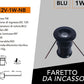 5 Pezzi,Mini Faretto LED da Incasso IP65 DC12V 1W, Luce 3000K / 4000K /6500K / Blu/Rossa/Verde, Foro Ø15 mm, Illuminazione per Scale, Pavimenti, Giardino, Deck e Piscina, 12V-1W
