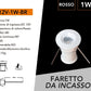 5 Pezzi,Mini Faretto LED da Incasso IP65 DC12V 1W, Luce 3000K / 4000K /6500K / Blu/Rossa/Verde, Foro Ø15 mm, Illuminazione per Scale, Pavimenti, Giardino, Deck e Piscina, 12V-1W