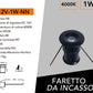 5 Pezzi,Mini Faretto LED da Incasso IP65 DC12V 1W, Luce 3000K / 4000K /6500K / Blu/Rossa/Verde, Foro Ø15 mm, Illuminazione per Scale, Pavimenti, Giardino, Deck e Piscina, 12V-1W