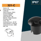 Lampada Segnapasso da Incasso a Terra LED 1W per Esterno, Luci da Pavimento Per Vialetto Giardino, Corpo Nero Alluminio, 3000K/4000K – Illuminazione da Esterno-321
