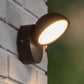 Applique LED da Esterno 12W IP54, Lampada da Parete Moderna Rotonda in Alluminio e Vetro, 720LM, Impermeabile per Facciata, Balcone e Giardino 570