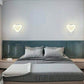 TEKHOME Applique da Parete LED Moderna 6W a Forma di Cuore, Lampada da Parete Bianca con 3 Colori Selezionabili 3000K/4000K/6500K, 300LM, per Camera da Letto, Soggiorno e Cameretta E28-3C