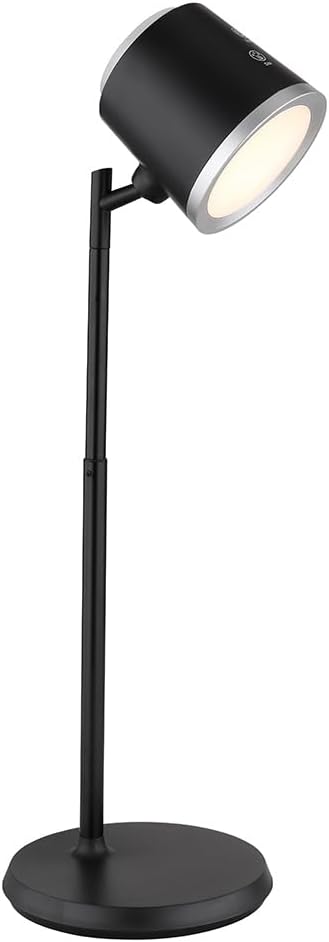 Lampada da Tavolo LED Ricaricabile 6W, 3 Temperature di Colore 3000K-4000K-6500K, Batteria 18650, Luce Orientabile, Moderna per Scrivania, Comodino, Studio BL-1005