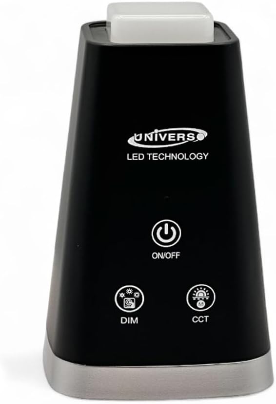 Lampada da Tavolo LED Ricaricabile 6W – Senza Fili, 3 Temperature di Colore 3000K/4000K/6500K, Orientabile, Batteria Integrata, Luce per Scrivania e Comodino BL-1008