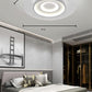 TEKHOME Plafoniera Lampadario da soffitto a led con Luci cerchio tonda Design Stile Moderno Lampada per Camera Cucina Salotto Locali Commerciali C40