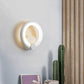 TEKHOME Applique da Parete LED Moderna 9W, Lampada da Parete Bianca Design Rotondo, Luce Calda 3000K / Naturale 4000K / Fredda 6500K, 450LM, per Camera da Letto, Soggiorno e Corridoio E27