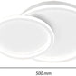 TEKHOME Plafoniera Lampadario da soffitto a led con 2 Luci cerchi Design Stile Moderno Lampada per Camera Cucina Salotto Locali Commerciali (2 cerchi 45w bluetooth) PN-26