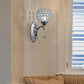 TEKHOME Applique da Parete Moderna con Design a Cristalli, Attacco G9 60W, per Interni, Disponibile in Oro e Argento, 280mm, Metallo e Cristallo (Senza Lampadina) E19