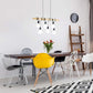TEKHOME Lampada Sospesa a Soffitto con Paralume in Legno, Lampadario Design Industriale/Scandinavo con Attacco E27, per Cucina Isola Tavolo Bar, 110-240V, (Lampadina Non Inclusa) B47-6