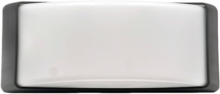 Applique da Esterno IP54 Attacco E27, Lampada da Parete Moderna Impermeabile in ABS+PC, Compatibile con Lampadine fino a 60W, per Facciata, Balcone, Corridoio - Bianco/Grigio Scuro H320