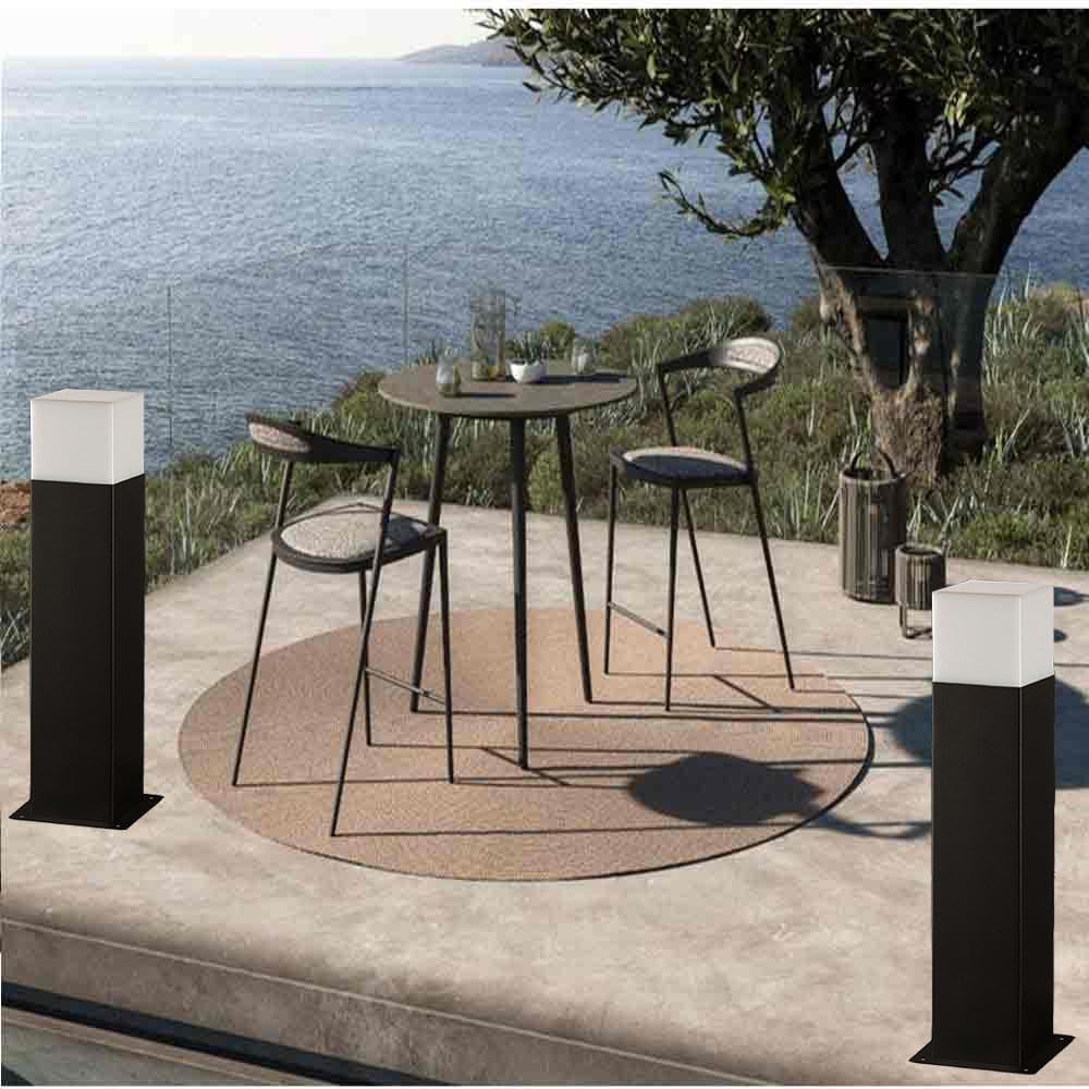Lampione da Giardino Esterno IP44 con Attacco E27, Palo Luce da Esterno in Alluminio, Colonna Luminosa per Giardino, Vialetto, Terrazza – 440mm-B440