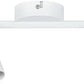 TEKHOME Faretta 4 Luci GU10, Plafoniera a Soffitto con 4 Teste Orientabili, 220-240V, Bianco, Ø405mm, Materiale Metallo, per Interni (Lampadine Non Incluse) C72-B4