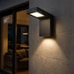 Applique LED da Esterno 10W IP54 4000K, Lampada da Parete Moderna in Alluminio e PC, Impermeabile per Facciata, Balcone e Giardino - Bianco/Grigio Scuro H160