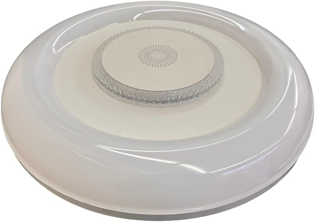 TEKHOME Plafoniera LED Smart, 9W RGB + 9W Bianco (3000K-6500K), Dimmerabile con APP e Telecomando, Contrololo Bluetooth, Luce Colorata per Interni, IP20, Ø485mm, Bianco C44-RGB-O