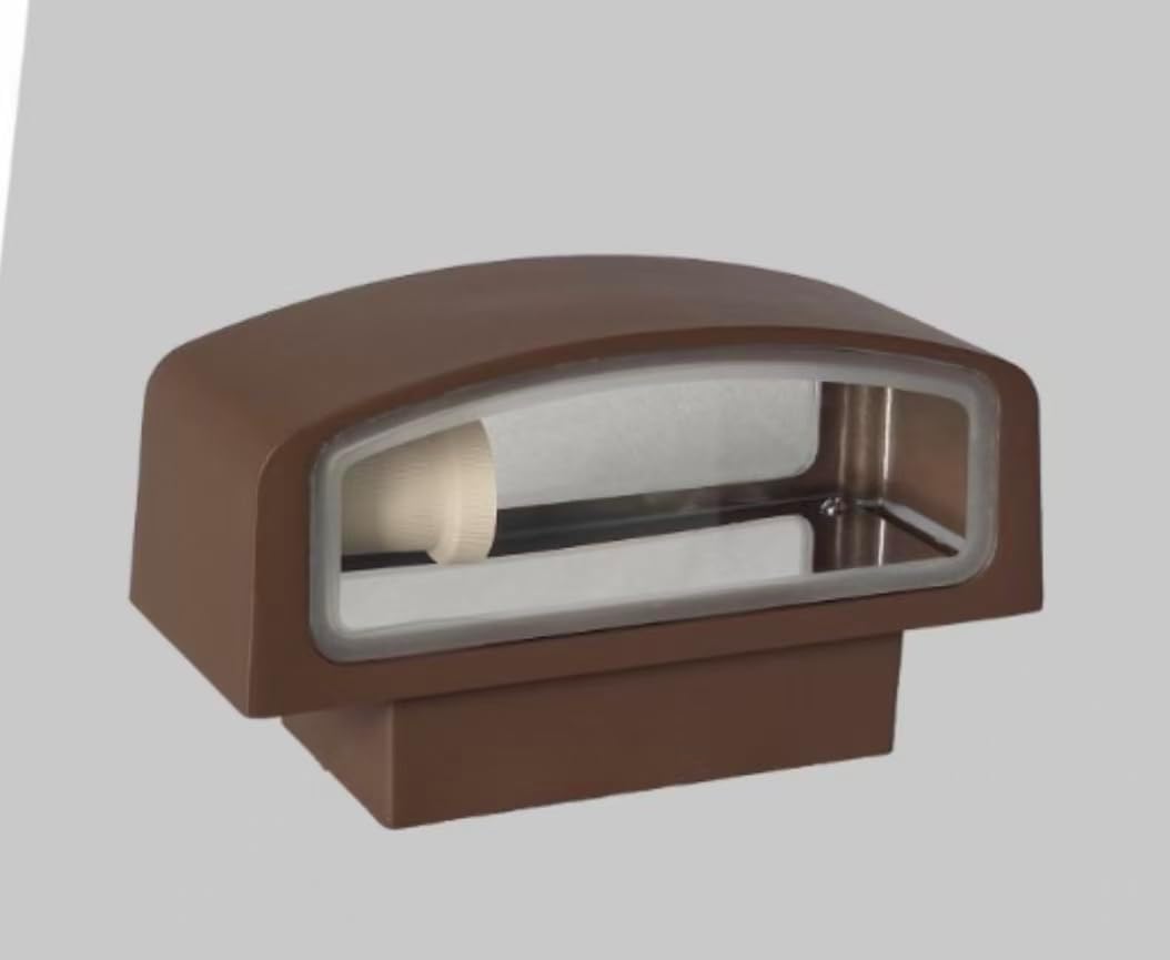 Applique lampada da muro parete in alluminio e vetro per esterno casa locali terrazza IP65 con attacco per lampadine E27 [lampadina esclusa] ES29
