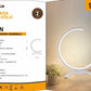 Lampada da Tavolo LED – Design Moderno a Mezzaluna, 9W 630LM, Luce Bianca 3000K/4000K/6500K, Lampada da Comodino e Scrivania, IP20  D30