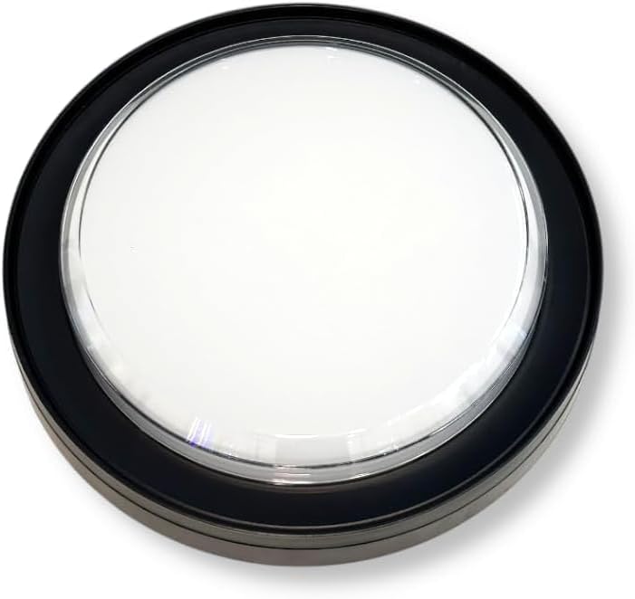 Plafoniera LED 23W IP65 CCT 3000K-4000K-6500K, Lampada LED da Soffitto Rotonda Impermeabile 3450LM in ABS+PC, per Bagno, Corridoio, Garage e Esterno – Bianco/Nero  XG-909