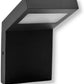 Applique LED da Esterno 10W IP54 4000K, Lampada da Parete Moderna in Alluminio e PC, Impermeabile per Facciata, Balcone e Giardino - Bianco/Grigio Scuro H160