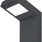 Applique LED da Esterno 10W IP54 4000K, Lampada da Parete Moderna in Alluminio e PC, Impermeabile per Facciata, Balcone e Giardino - Bianco/Grigio Scuro H160